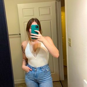 White Lace Bodysuit